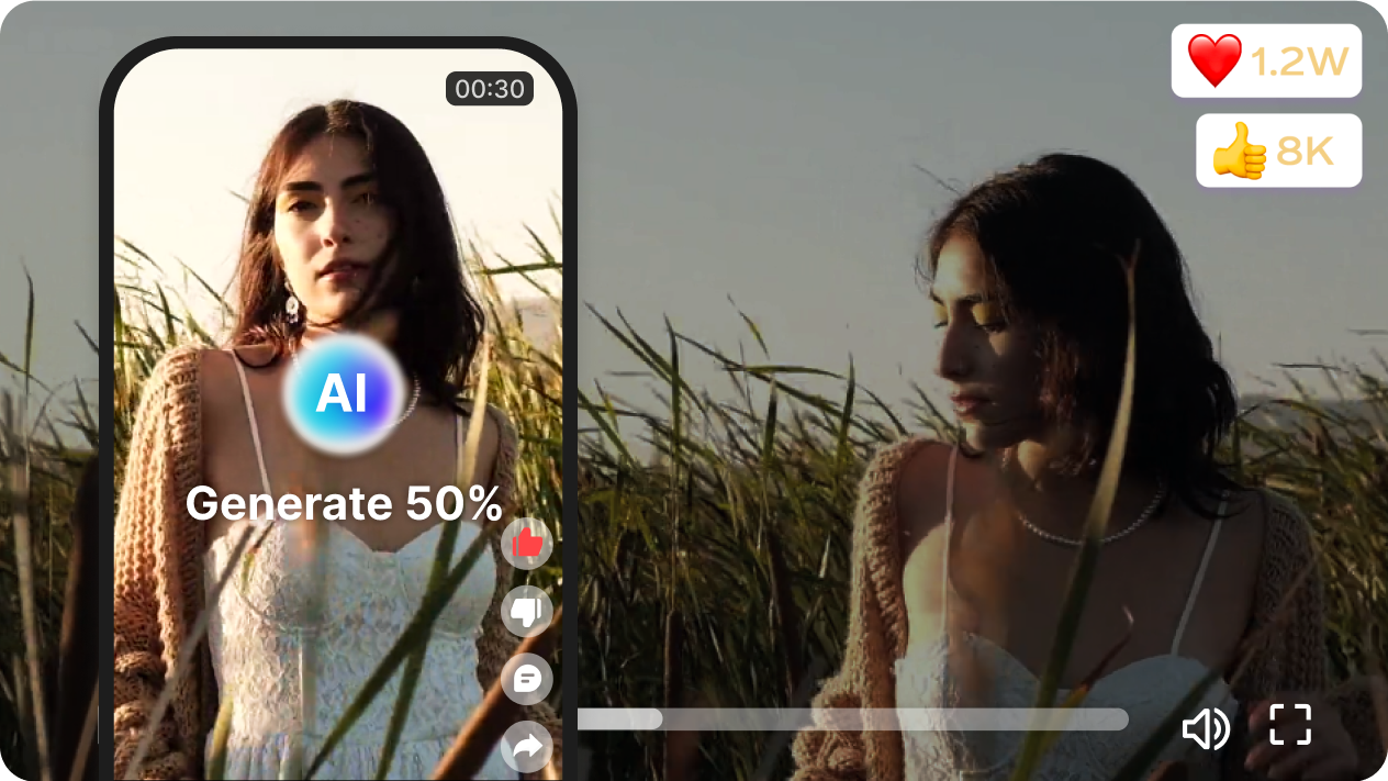 Video mit einem Klick in atemberaubende Kurzvideo umwandeln